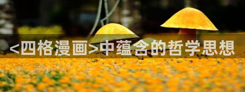 汗汗漫画动漫首页：<四格漫画>中蕴含的哲学思想